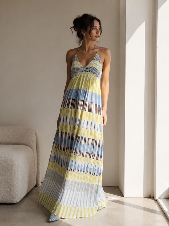 Dresses & Skirts - Massimo Dutti Silk Halter Dress
